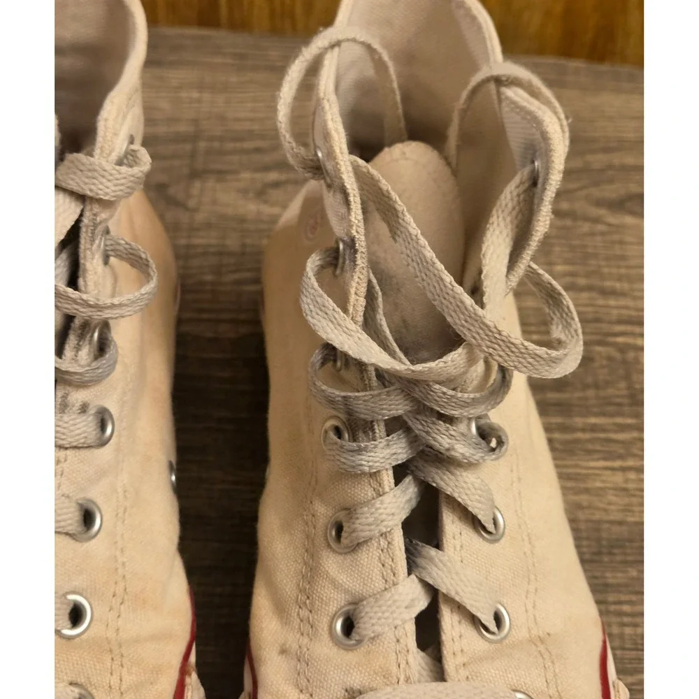 Converse Allstar High Top Platform Sneakers Youth Size 5.5 White